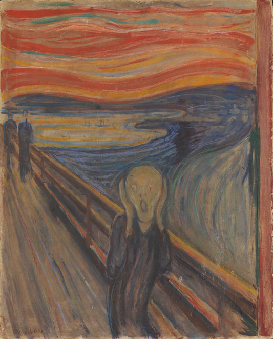 【翋刻】挪威奥斯陆国家美术馆《The Scream 呐喊，1893》限量1000份 展品勿拍