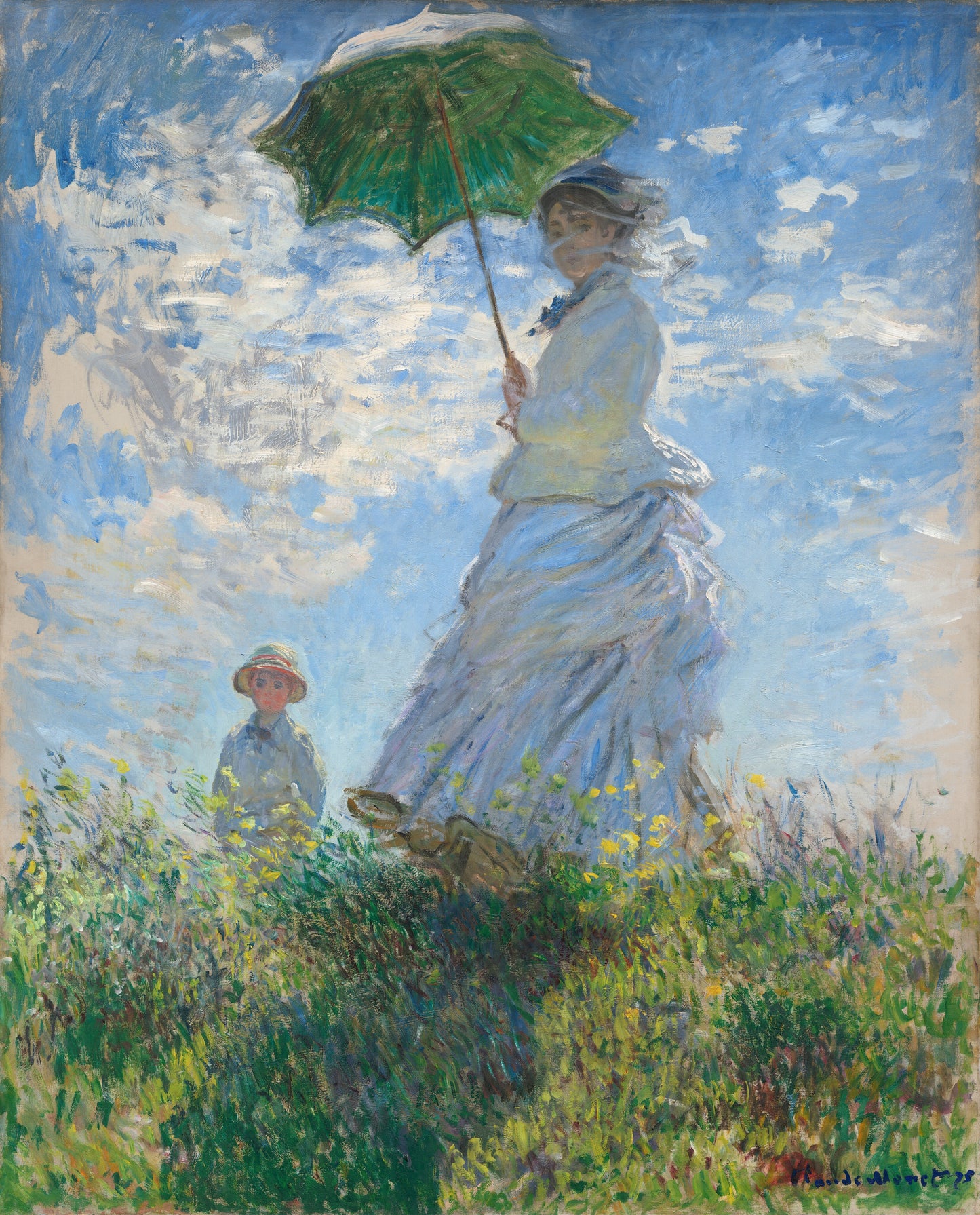 【翋刻】华盛顿国家艺术画廊《撑阳伞的女人，1875》限量1000份 展品勿拍